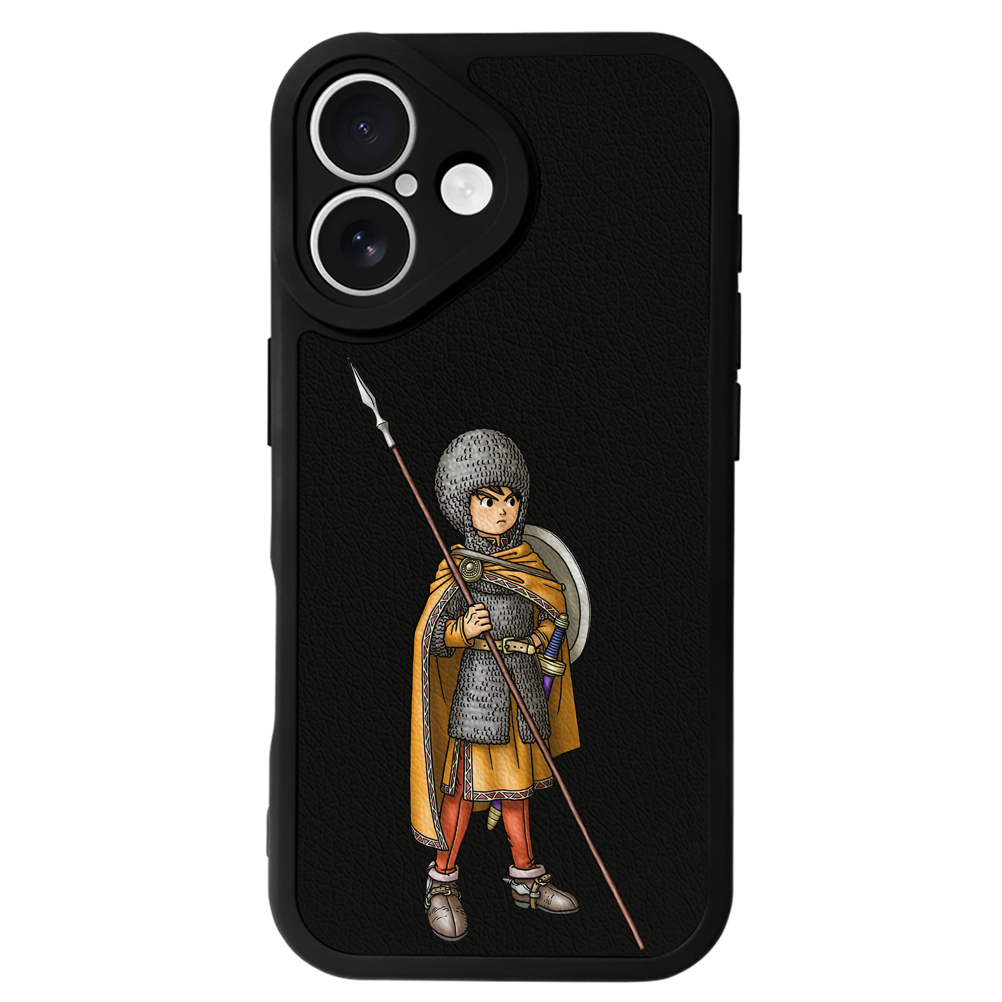 （画像用） ドラゴンクエスト Doragon Kuesuto Dragon Quest 【iPhone 16シリーズ対応】シリコンスマホケース（レザー調） 材質：シリコン